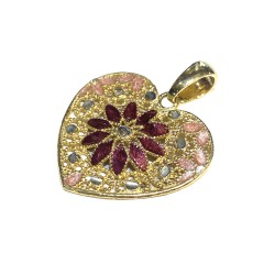 925 sterling silver Florence style pendent