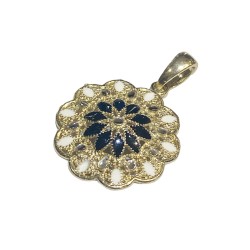 925 sterling silver Florence style pendent