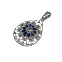 925 sterling silver Florence style pendent