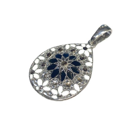 925 sterling silver Florence style pendent