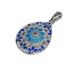 925 sterling silver Florence style pendent