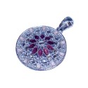 925 sterling silver Florence style pendent