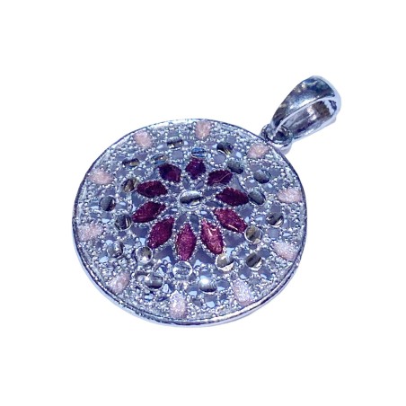 925 sterling silver Florence style pendent