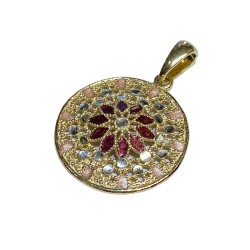 925 sterling silver Florence style pendent