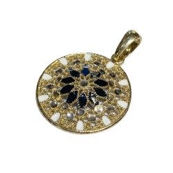 925 sterling silver Florence style pendent