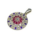 925 sterling silver Florence style pendent