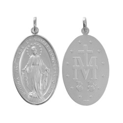 Medaglia Madonna miracolosa argento