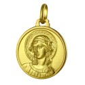 Medaglia di San Gabriele Arcangelo in oro 18 kt