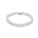 18kt white gold Comete bracelet with cultured pearls