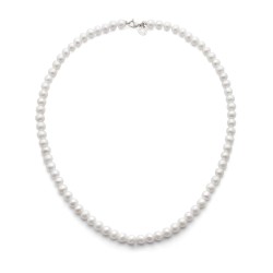 Collana Filo di Perle Acquadolce in Oro 18kt