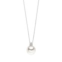 Collana Perla e diamanti in Oro 18kt