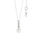 Collana Perla e diamanti in Oro 18kt