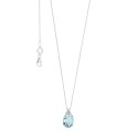 Collana in Oro 18kt con acquamarina e diamante