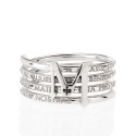 925 sterling silver TUAM X ring