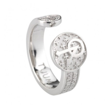 Tuum anello Infinitum Angelo di Dio argento 925