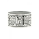 Tuam anello Ave Maria argento 925 con diamanti neri