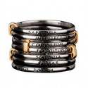 Tuum 925 sterling silver and yellow gold Settedoni ring