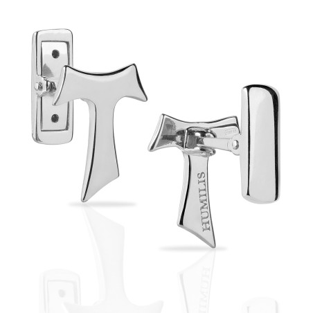 Gold Franciscan Tau cross cufflinks
