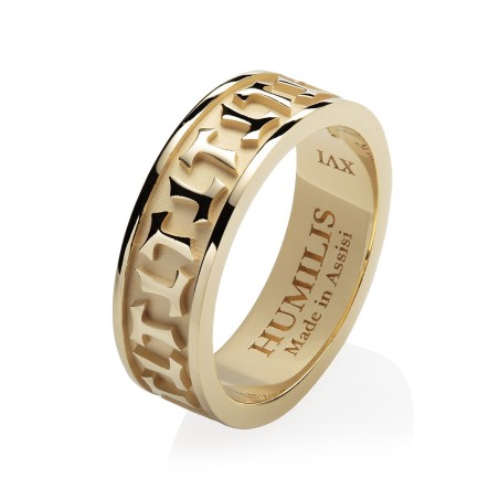 Sterling silver Classic collection ring Franciscan Tau cross