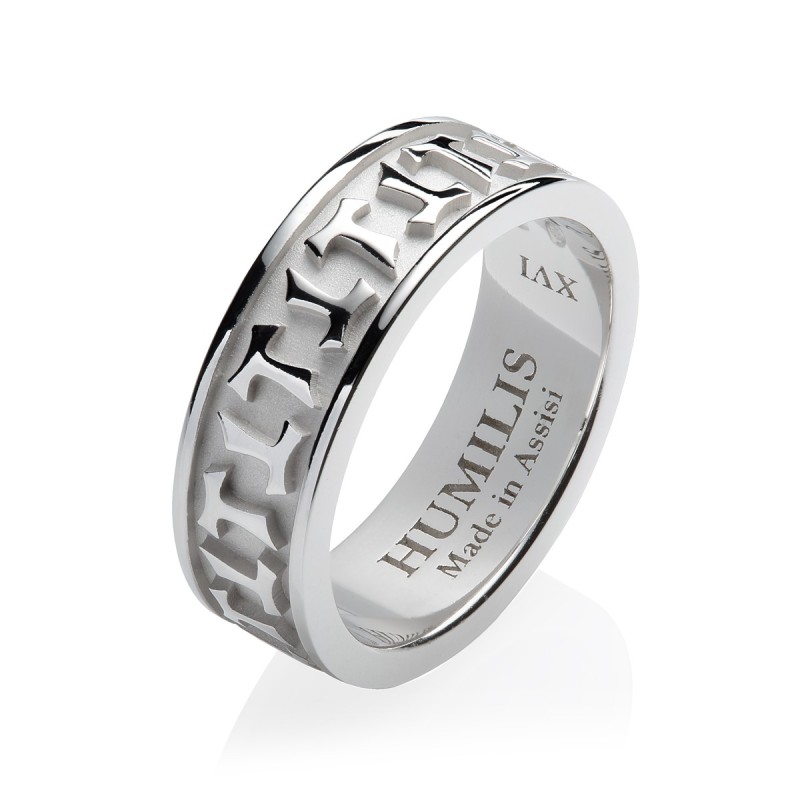 Gold Classic collection ring Franciscan Tau cross