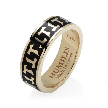 Gold Classic collection ring Franciscan Tau cross