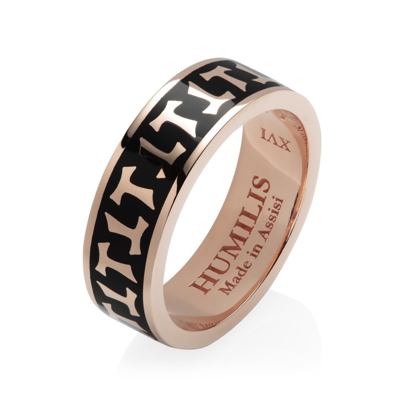 Anello collezione Classica croce Tau francescana in oro