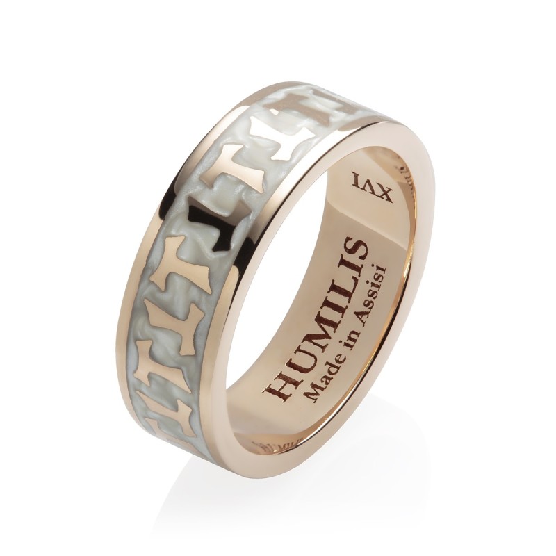 Gold Classic collection ring Franciscan Tau cross
