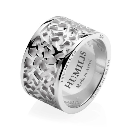 Gold Classic Random collection ring Franciscan Tau cross