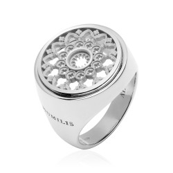 Anello Rosone duomo Firenze in argento