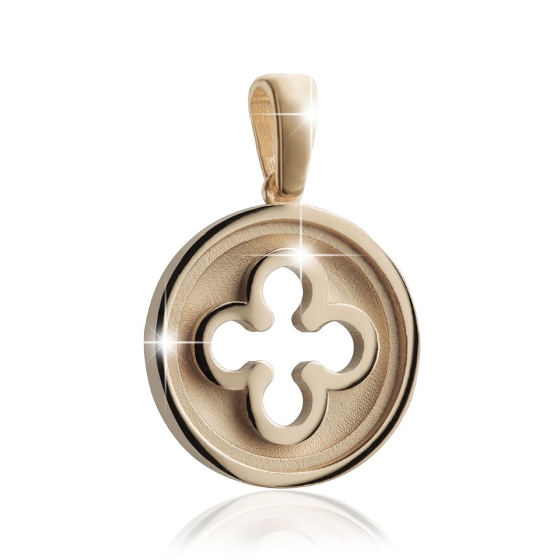 Sterling silver Iter Venice pendant with Palazzo Ducale's quadrilob flower