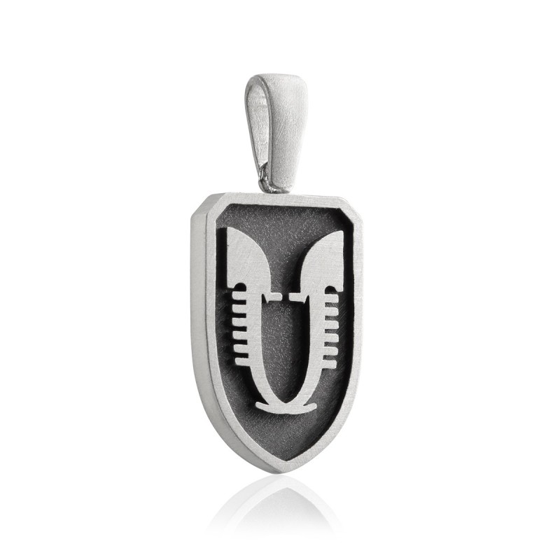 Sterling silver Iter Venice pendant double gondola bow ornament
