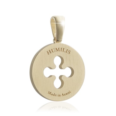 Gold Iter Venice pendant with Palazzo Ducale's quadrilob flower