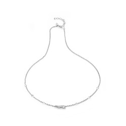 Collana Iter Venezia ferro di prua o rostro gondola in argento e zirconi