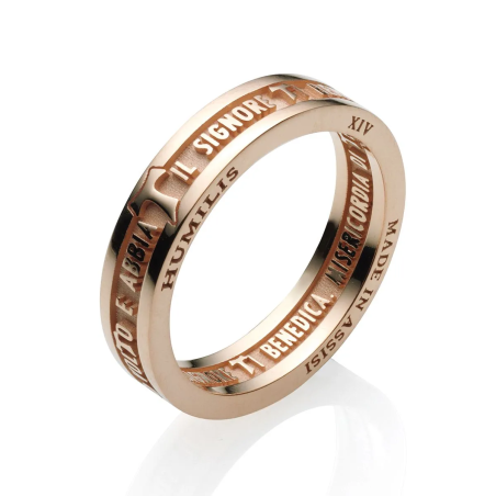 Sterling silver ring Blessing of St. Francis
