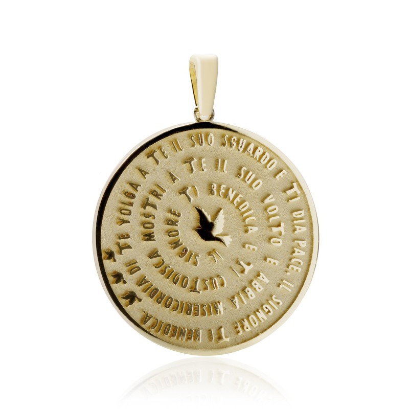 Pendente Benedizione San Francesco in argento