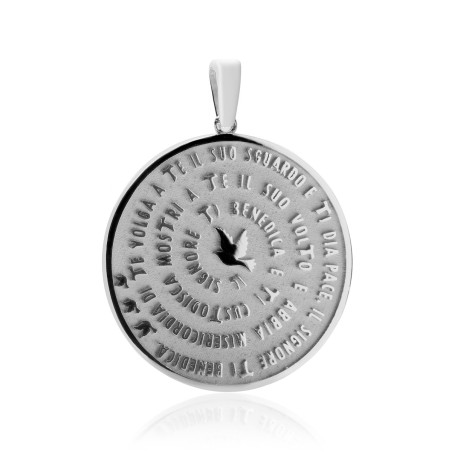 Gold pendant with the blessing of St. Francis