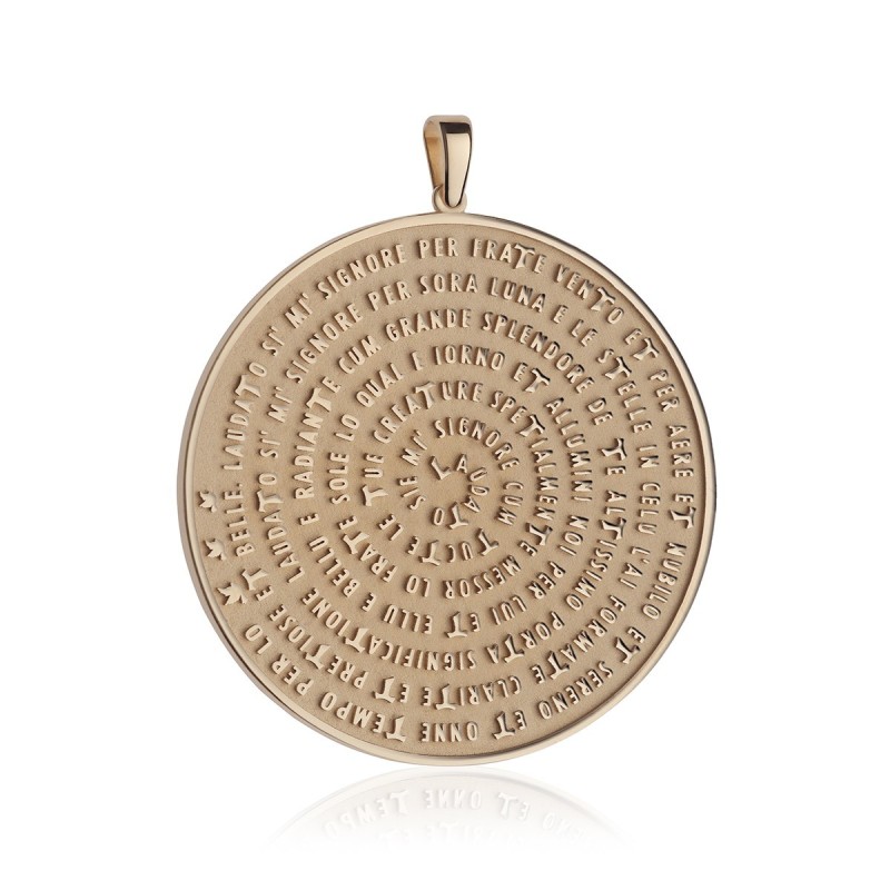 Pendente Benedizione Cantico delle Creature in oro