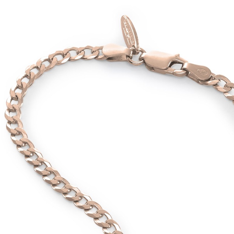Sterling silver flat grumetta chain