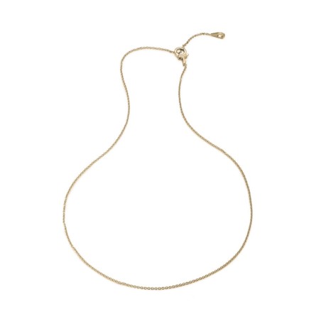 Gold rolò chain with Tau clasp