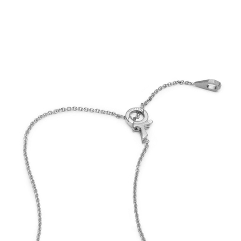Gold rolò chain with Tau clasp