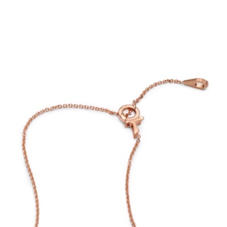 Gold rolò chain with Tau clasp
