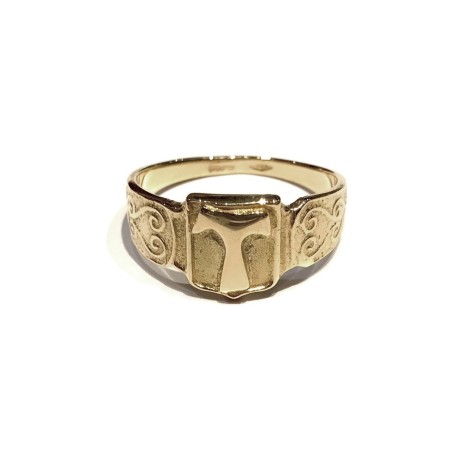 18 kt Tau ring