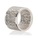 Sterling silver ring with the Canticle of the creatures of St. Francis