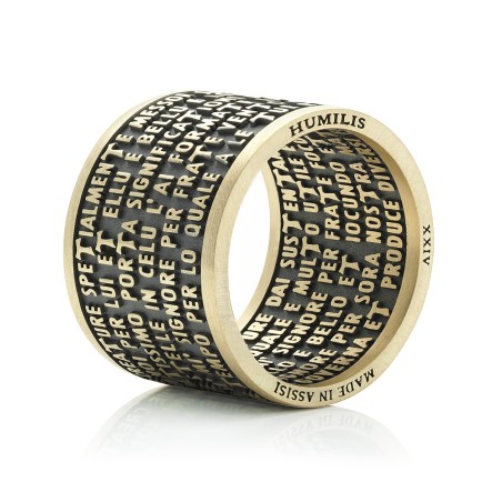Anello collezione Preghiere Cantico delle Creature in oro