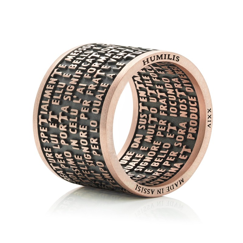 Anello collezione Preghiere Cantico delle Creature in oro
