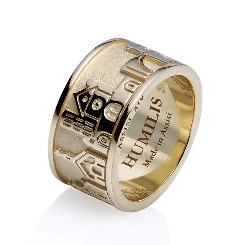 Anello Iter Assisi monumenti in argento