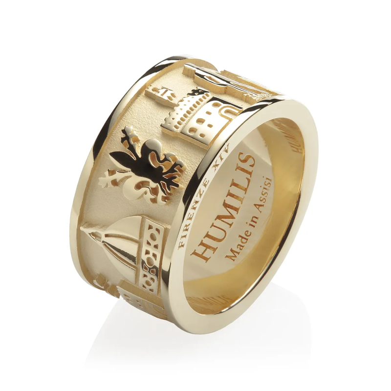 Sterling silver Iter Florence ring with monuments