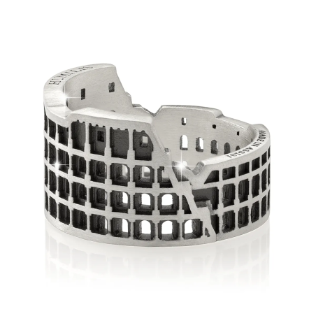Sterling silver Iter Rome Colosseum ring