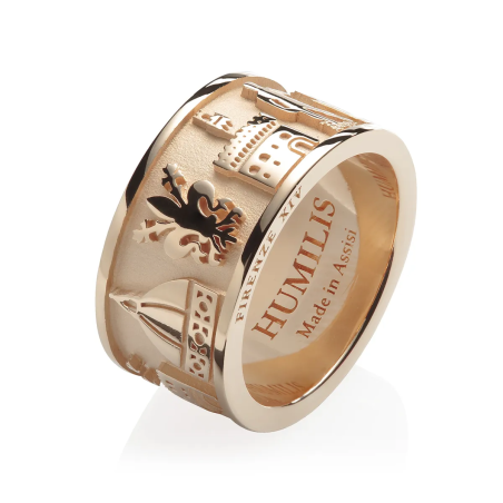 Anello Iter Firenze monumenti in oro