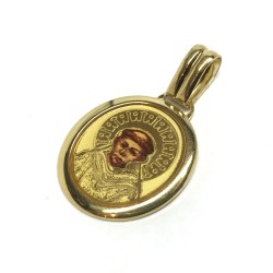18 kt gold Saint Francis medal